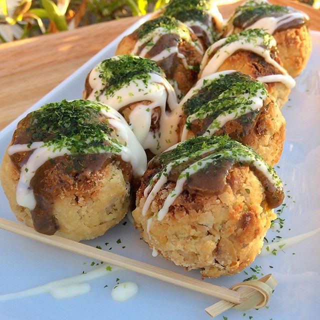 Vegetarian Takoyaki with Tofu