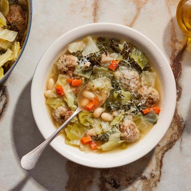 Vegetarian Wedding Soup with White Beans