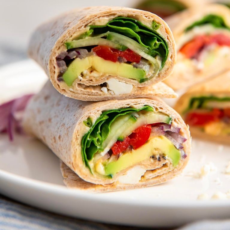 Veggie Hummus Wraps