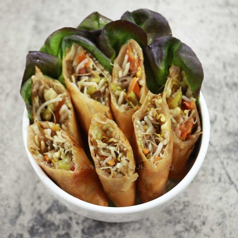 Vietnamese Bean Sprout Spring Rolls
