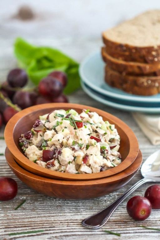 Waldorf Chicken Salad with Cranberries
