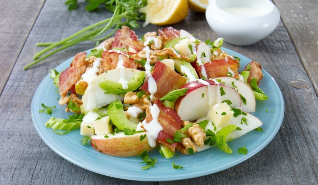 Waldorf Salad with Bacon and Smoked Paprika