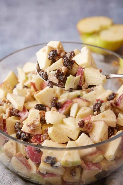 Waldorf Salad with Toasted Almonds and Raisins