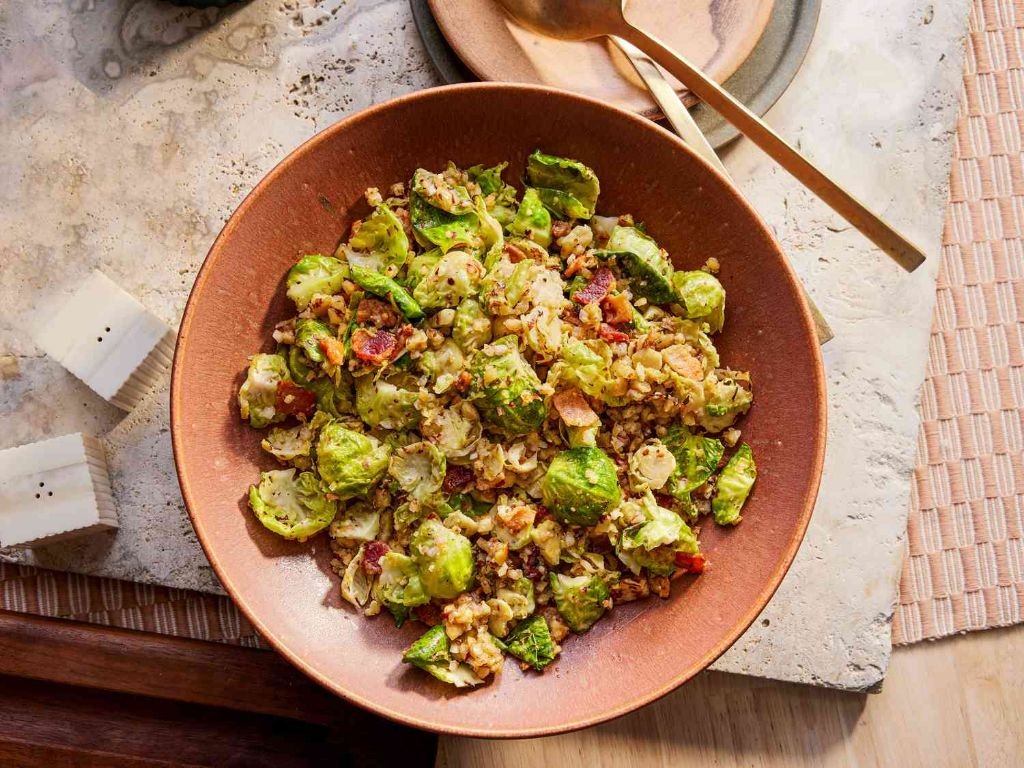 Warm Bacon and Brussels Sprouts Salad