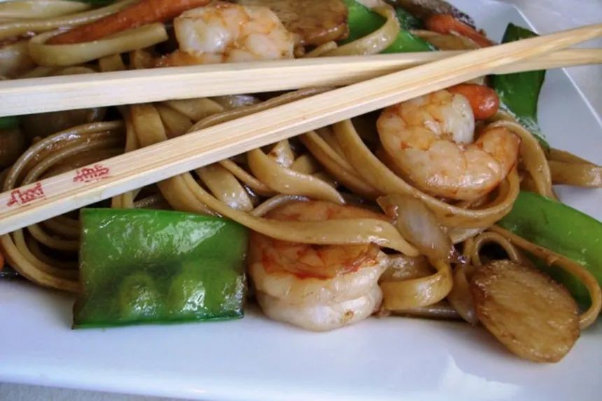 Wasabi Mayo Shrimp Lo Mein