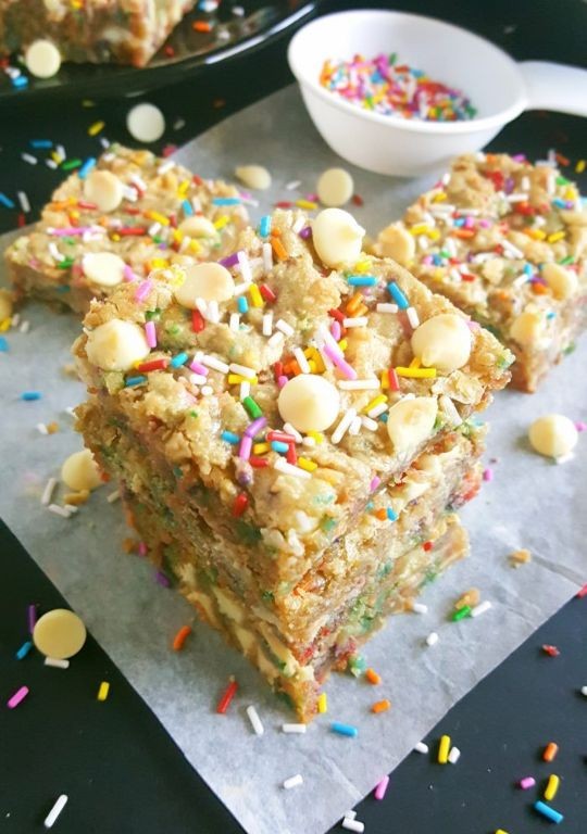 White Cake Mix Chocolate Chip Blondies