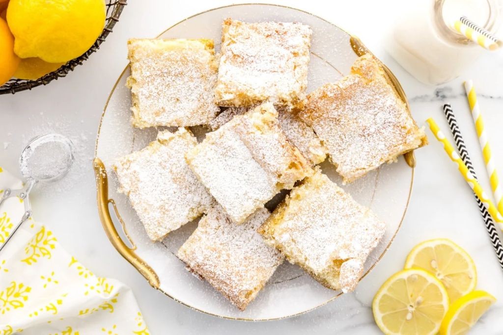 White Cake Mix Lemon Bars