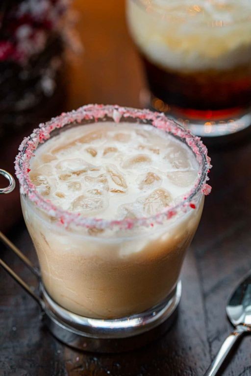 White Russian with Creme de Menthe Twist