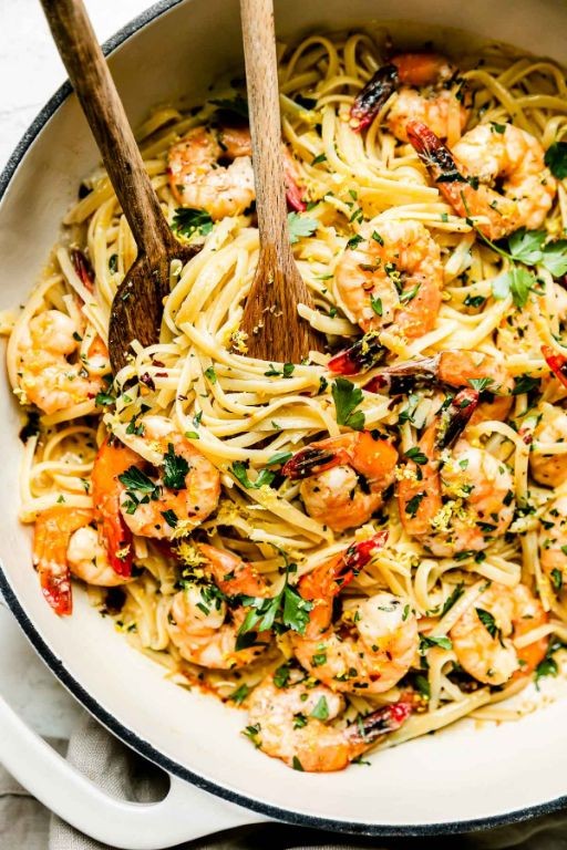 White Wine Shrimp Scampi