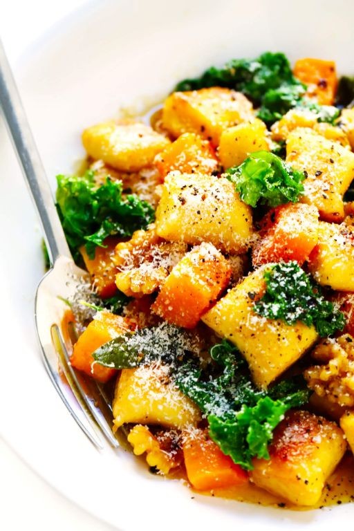 Whole Butternut Squash Gnocchi with Brown Butter Sauce