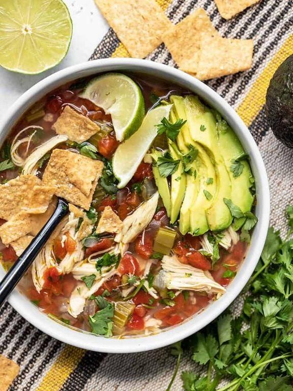 Zesty Lime Chicken Tortilla Soup