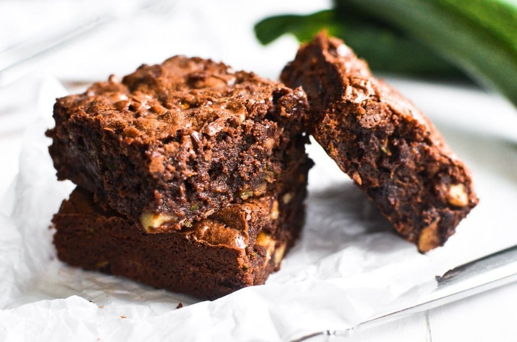 Zucchini Brownies with Walnuts