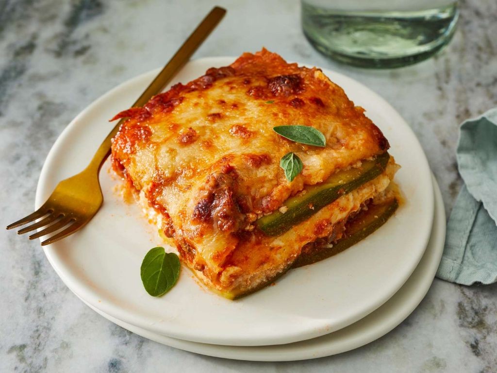 Zucchini Noodle Lowfat Lasagna