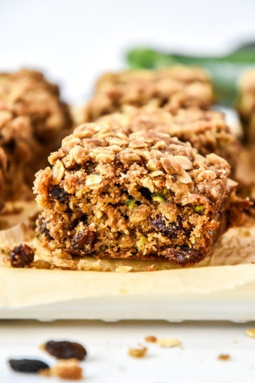 Zucchini Oatmeal Raisin Cake