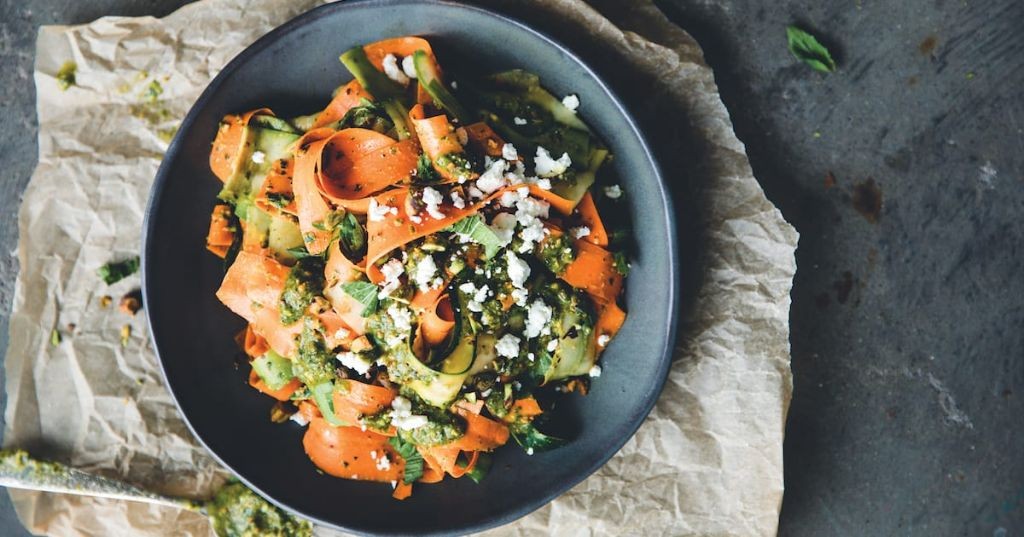 Zucchini and Carrot Ribbon Salad