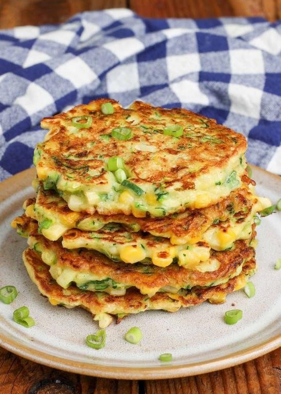Zucchini and Corn Fritters