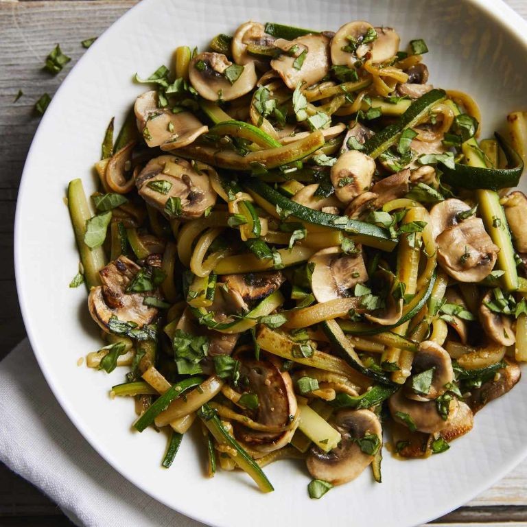 Zucchini and Mushroom Stir-Fry