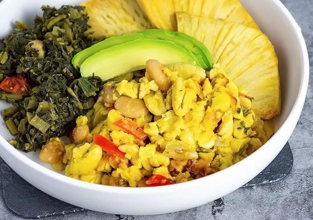 Ackee and Breadfruit Salad