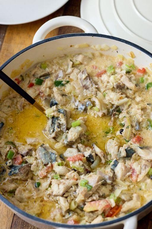 Ackee and Mackerel Rundown
