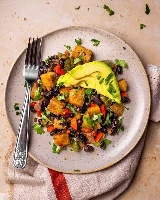 Ackee and Sweet Potato Hash