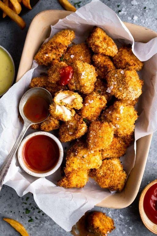 Air Fryer Breaded Chicken Nuggets