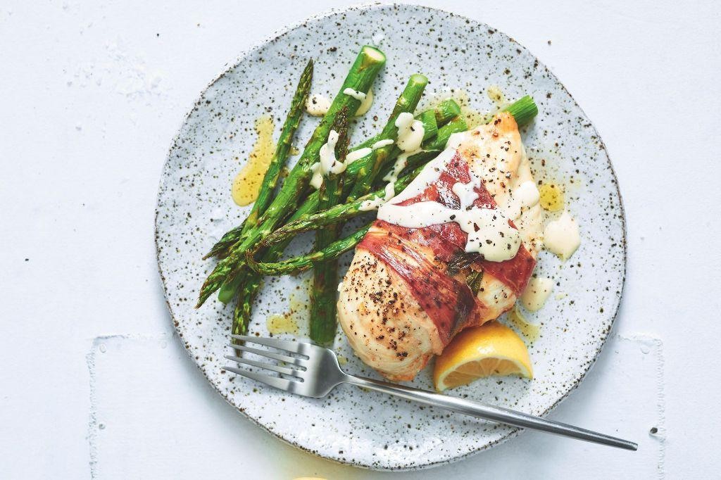 Air Fryer Chicken Saltimbocca with Crispy Edges