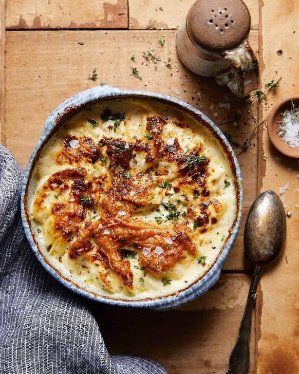 Air Fryer Scalloped Potatoes with Cheese