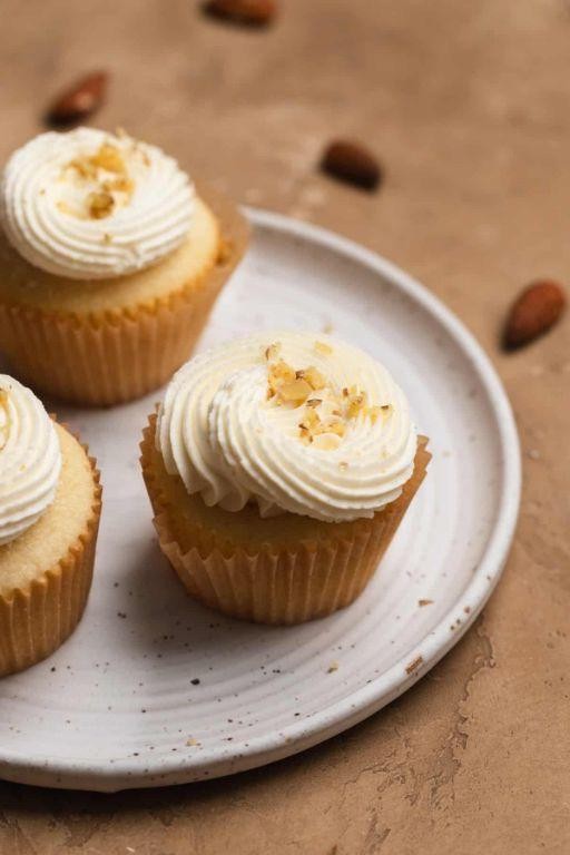 Almond Box Cupcakes with Almond Butter Frosting
