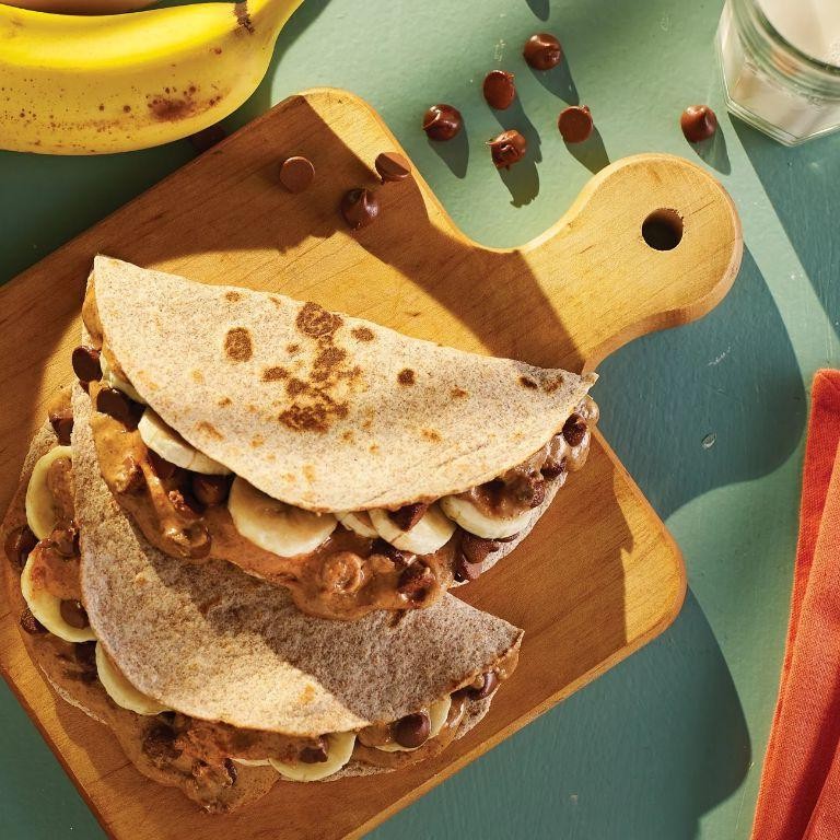 Almond Butter and Banana Tortillas