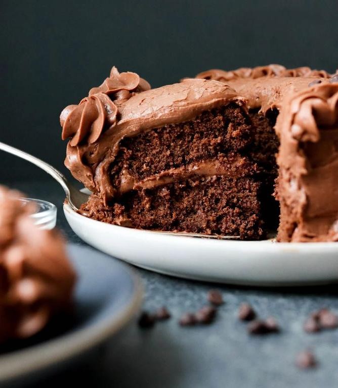Almond Flour Chocolate Cake with Chocolate Ganache