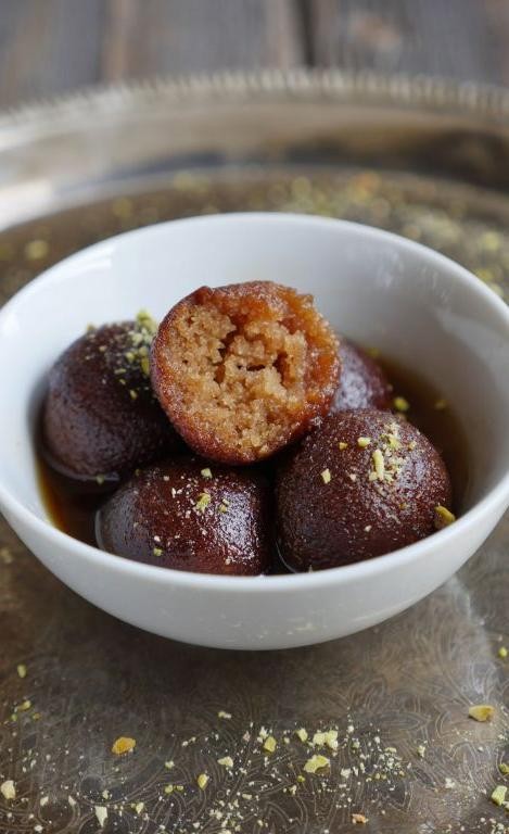Almond Flour Gulab Jamun