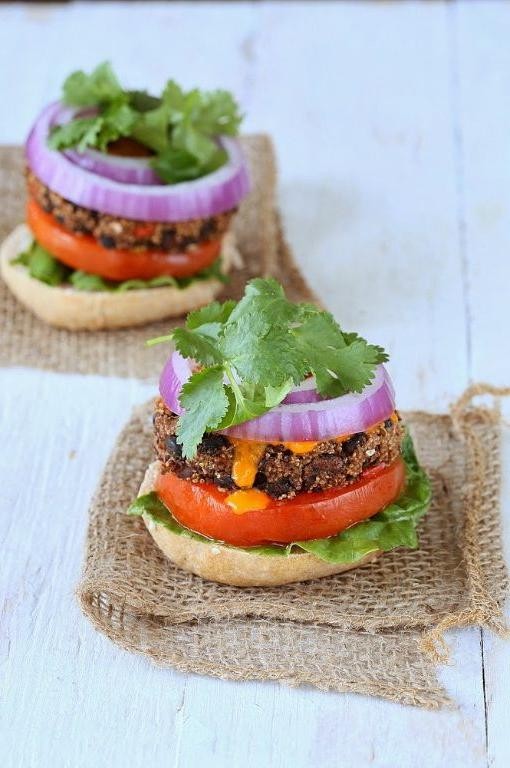 Amaranth and Black Bean Burgers