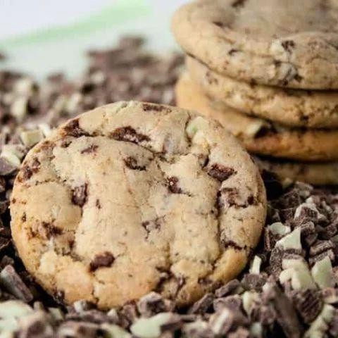 Andes Mint Chocolate Chip Cookies