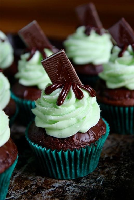 Andes Mint Cupcakes
