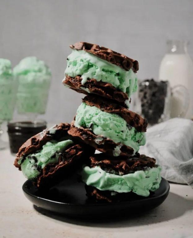 Andes Mint Waffles