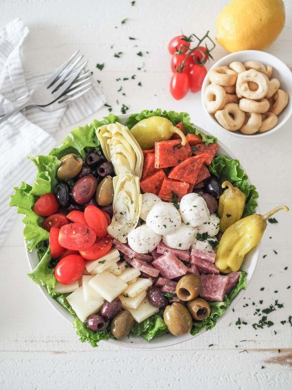 Antipasto Salad with Artichokes and Pepperoncini