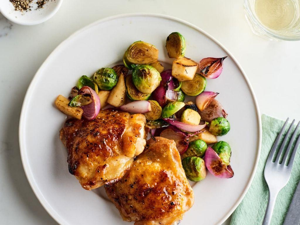 Apple Cider BBQ Chicken Thighs