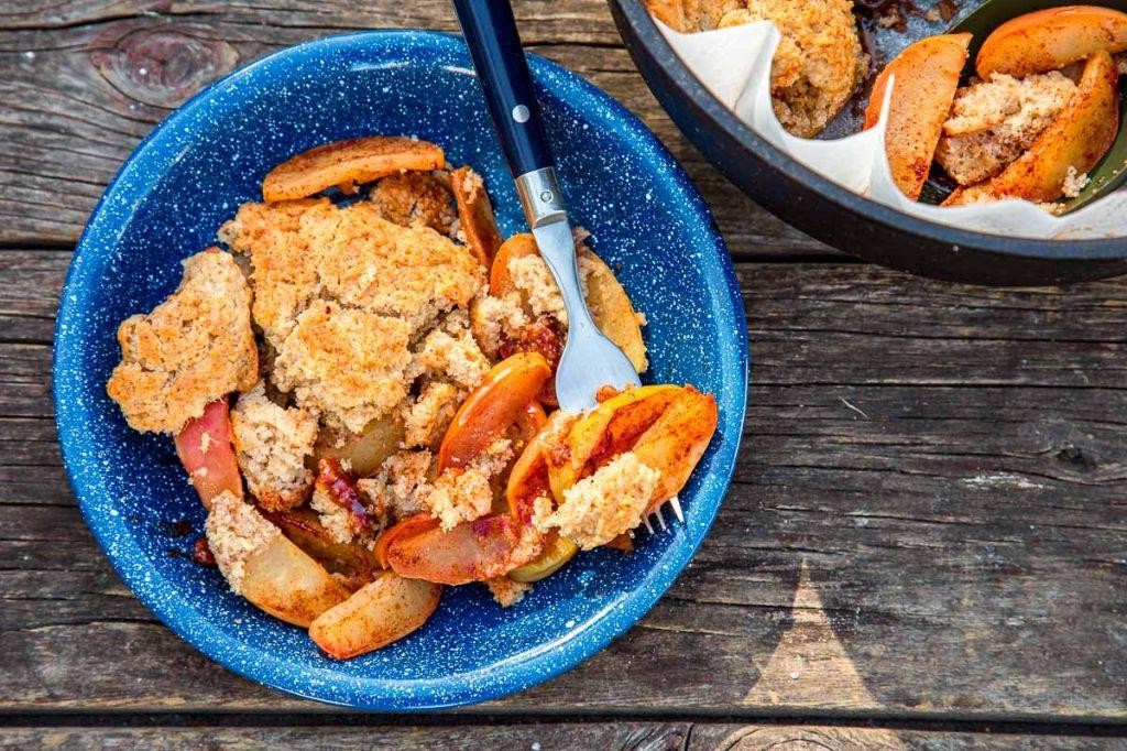 Apple Cinnamon Dutch Oven Cobbler