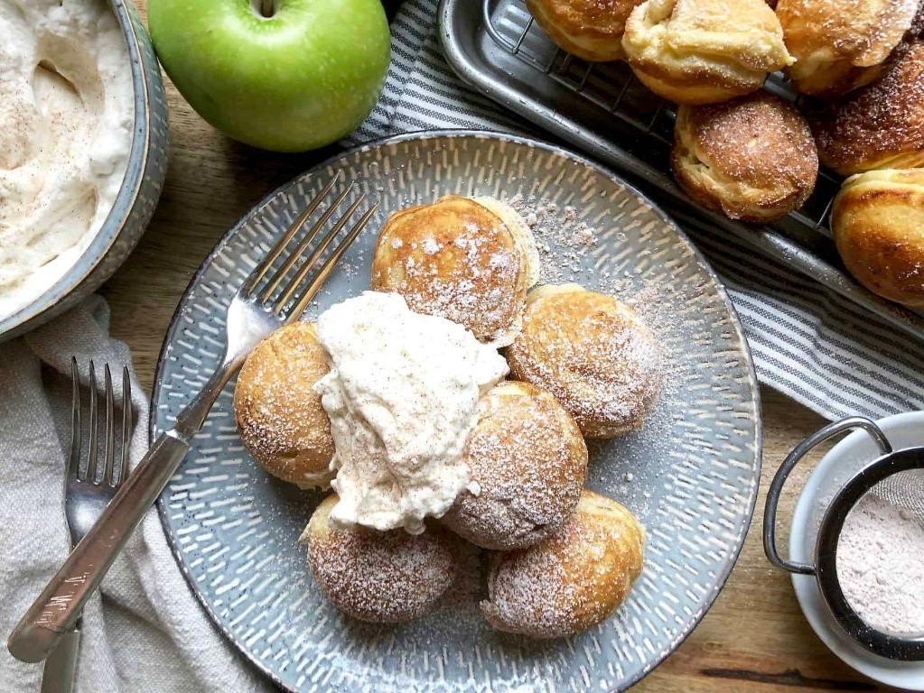 Apple Cinnamon Stuffed Ebelskiver
