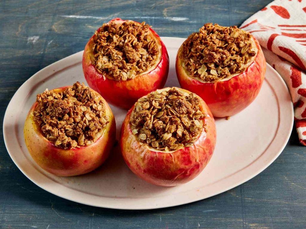 Apple Oatmeal Stuffed Baked Apples