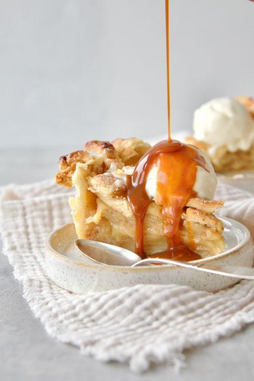 Apple Pie Sopaipillas with Vanilla Ice Cream