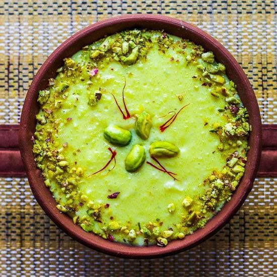 Apple and Saffron Phirni