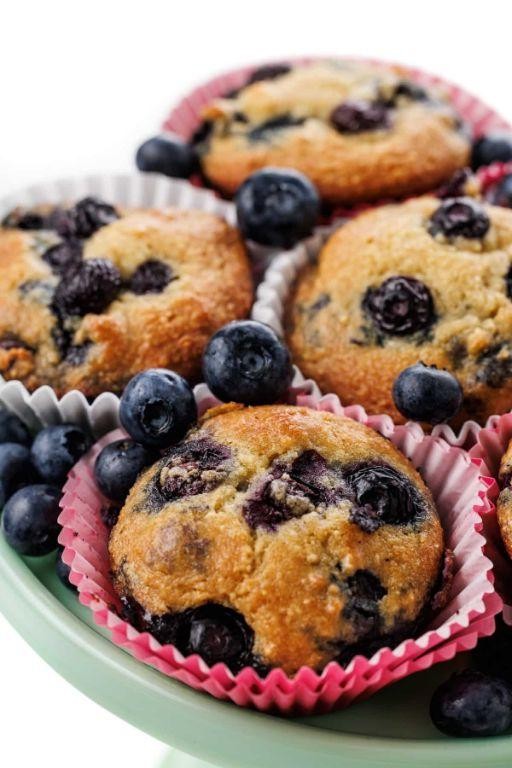 Aronia Berry Muffins with Almond Flour