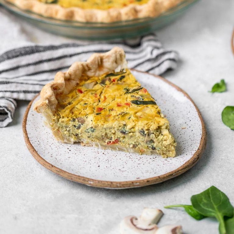 Artichoke and Spinach Vegetarian Quiche