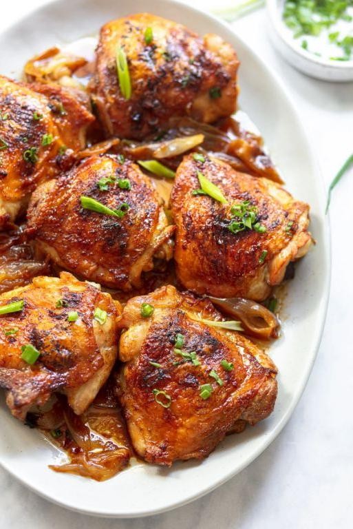 Asian Soy Ginger Baked Chicken Leg Quarters