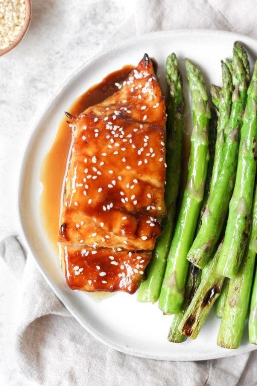 Asian-Style Glazed Air Fryer Halibut
