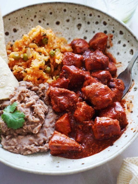 Authentic Mexican Chili Colorado con Carne