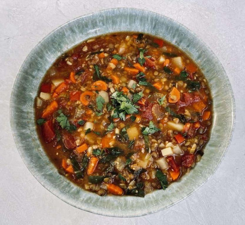 Autumn Lentil and Kale Soup