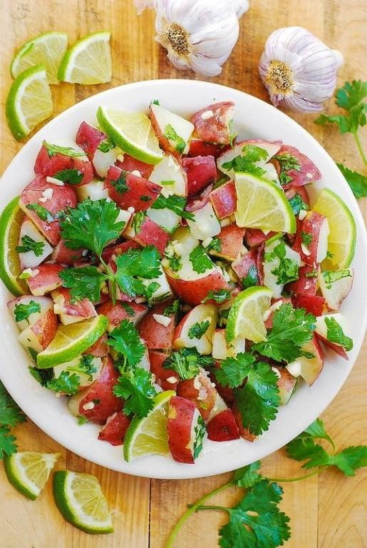 Avocado Lime Red Potato Salad