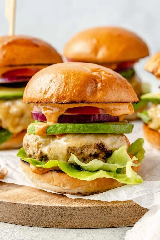 Avocado Lime Turkey Burgers